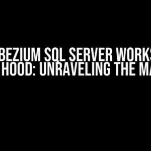 How Debezium SQL Server Works Under the Hood: Unraveling the Magic