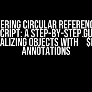 Mastering Circular References in TypeScript: A Step-by-Step Guide to Serializing Objects with `$ref` Annotations