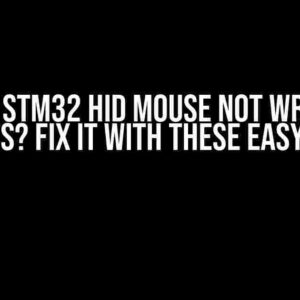 Rust STM32 HID Mouse Not Writing Reports? Fix It with These Easy Steps!